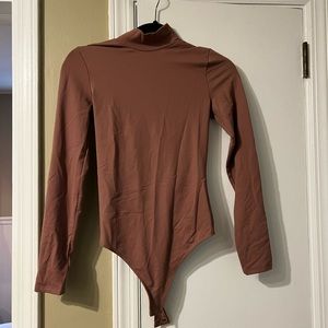 Abercrombie brown turtleneck body suit